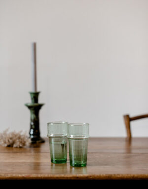 Verre beldi Vert TRADI - Lot de 2