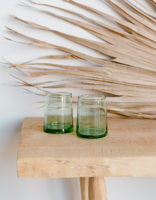 Verre Beldi Vert PM - Lot de 2
