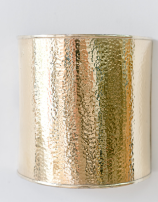 Applique murale en laiton martelé