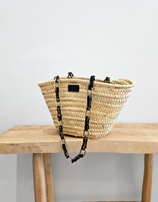 Mini panier chaînes cuir "Cherine" • 2 coloris – Image 6