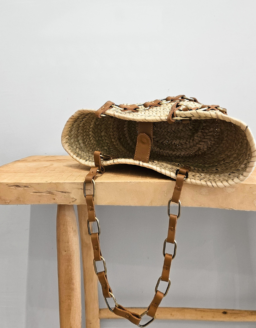 Mini panier chaînes cuir "Cherine" • 2 coloris – Image 5