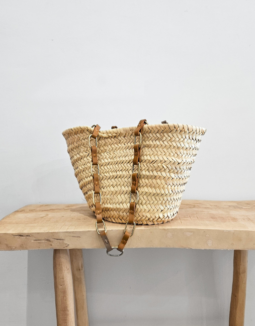 Mini panier chaînes cuir "Cherine" • 2 coloris – Image 4