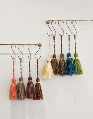 Pompon laine avec fils dorés • 9 coloris