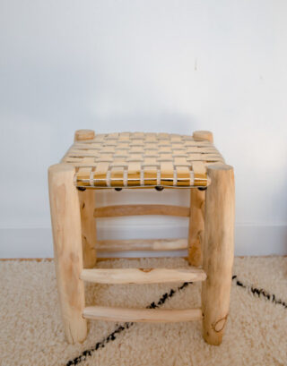 tabouret-cuir-dore