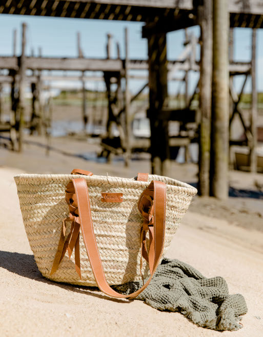 Sac Paille de Plage XXL à Franges