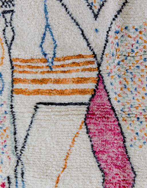 Aperçu des couleurs de notre tapis Beni Ouarain
