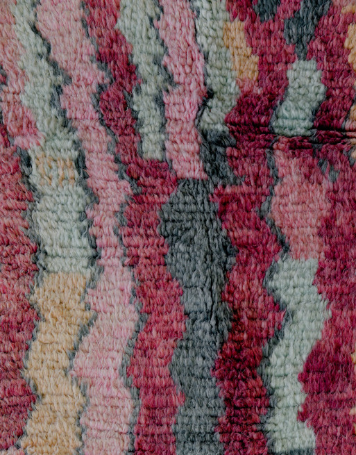 Zoom sur les couleurs du tapis boujaad