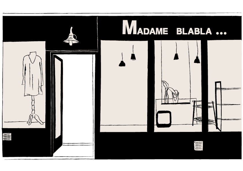MADAME-BLABLA Illustration de la boutique Madame Blabla