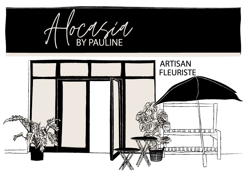 ALOCASIA-BY-PAULINE-BOUTIQUE Illustration de la boutique Alocasia By Pauline