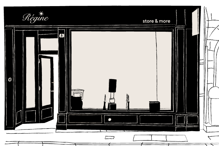 BOUTIQUE-RÉGINE-DIJON Illustration de la boutique Régine à Dijon
