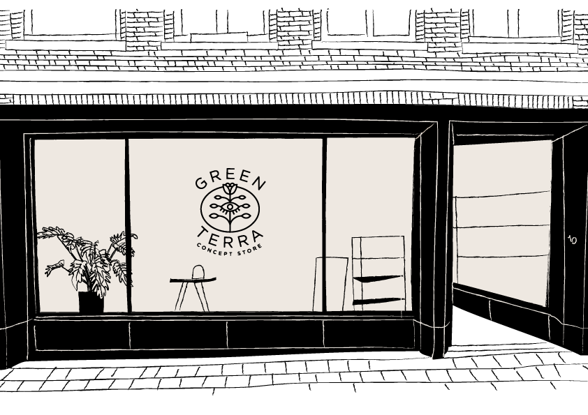 GREEN-TERRA-SHOP Illustration de la boutique Green Terra