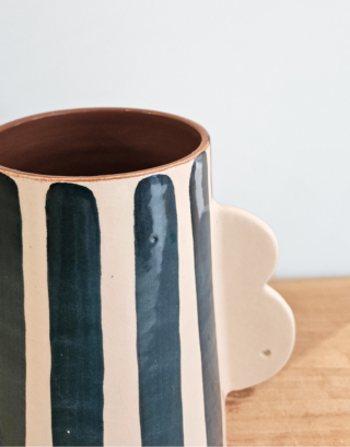 Vase anses oreilles • Bleu