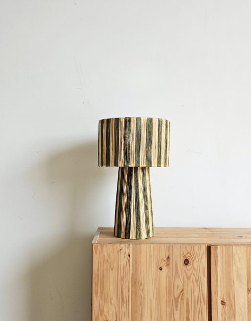 Lampe à poser en raphia • 3 coloris – Image 3