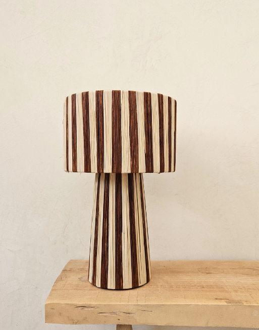 Lampe à poser en raphia • 3 coloris – Image 3