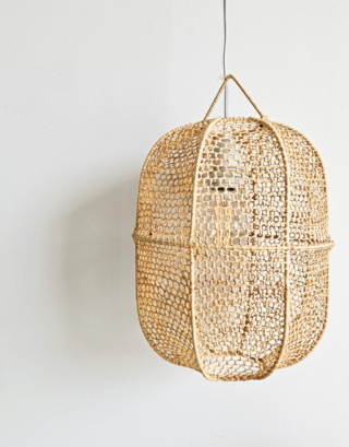 Petite suspension raphia en forme courge