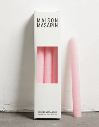 Lot de 3 bougies coniques • Ballerine | Maison Masarin