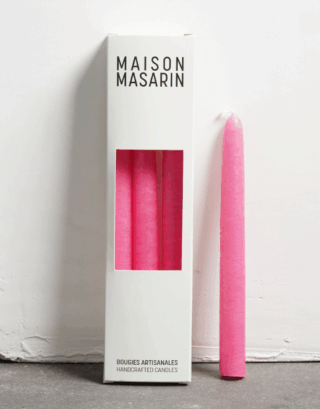 Lot de 3 bougies coniques • Blush | Maison Masarin