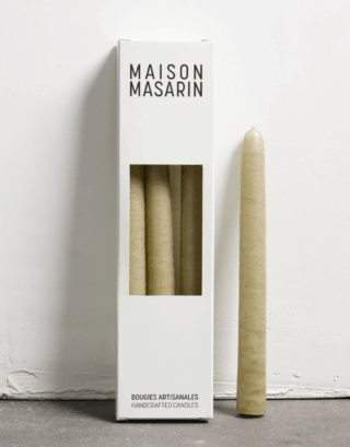 Lot de 3 bougies coniques • Naturel | Maison Masarin