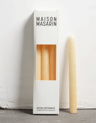 Lot de 3 bougies coniques • Poudre | Maison Masarin