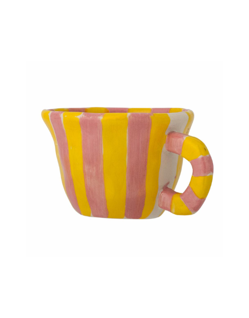 Mini tasse à café • Rayures roses et jaunes | Bloomingville – Image 3