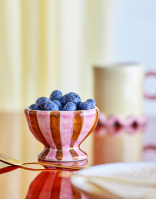 Mini bol • Rayures roses et rouges | Bloomingville