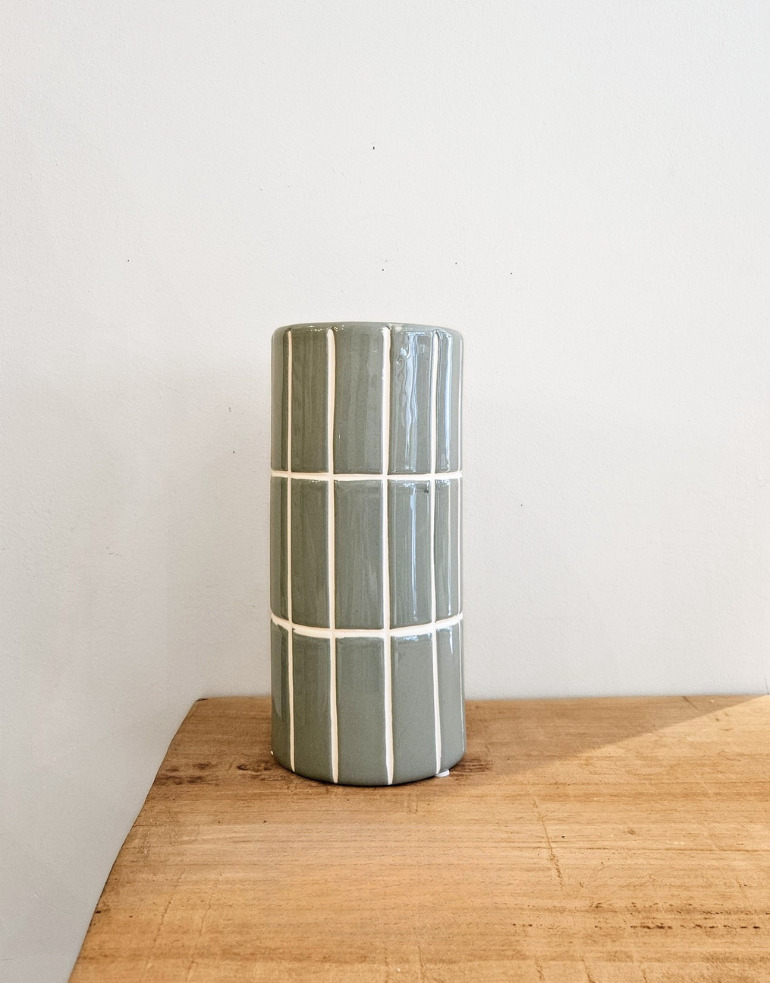 Vase couleur bleu