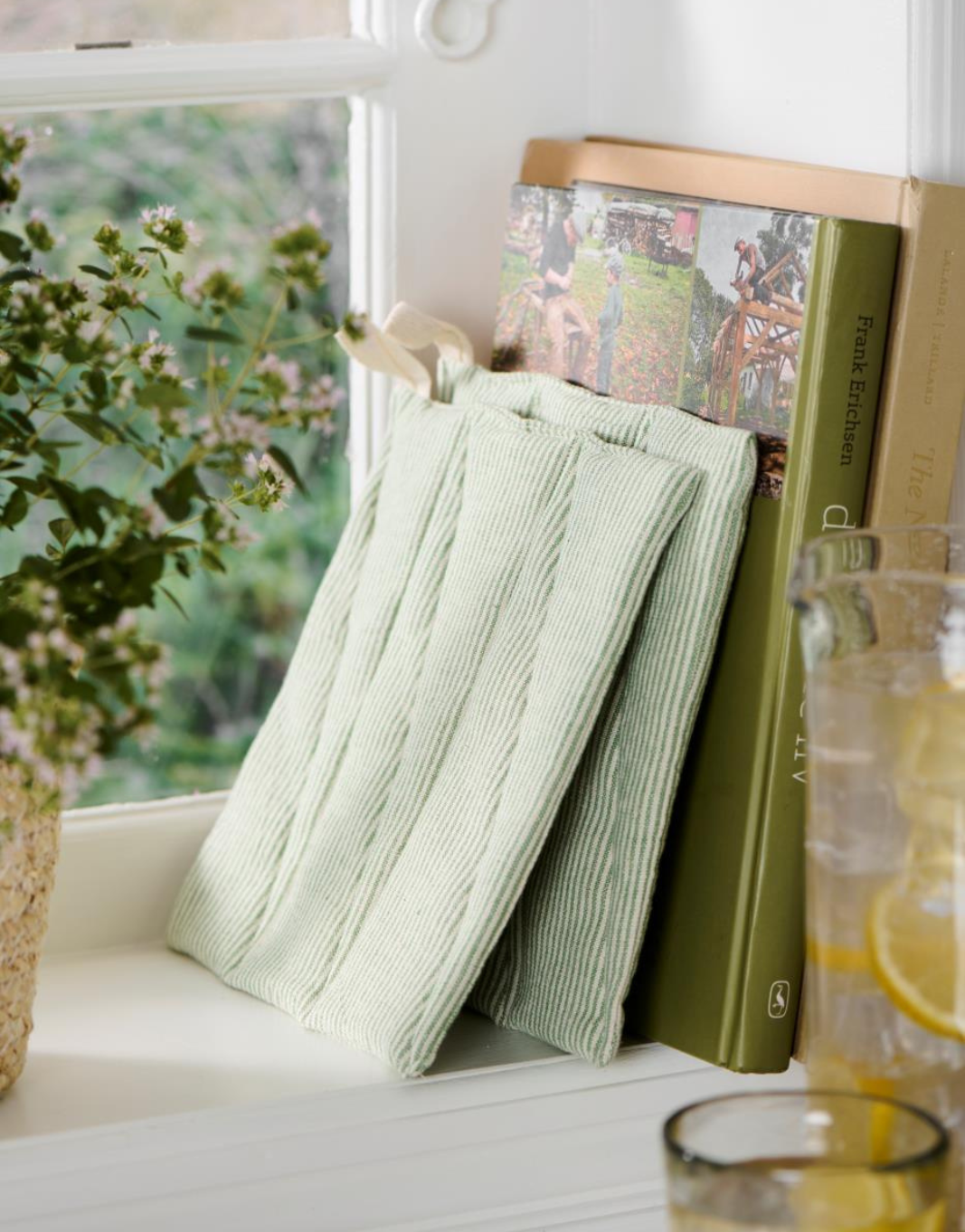 Manique rayures vertes – Image 2