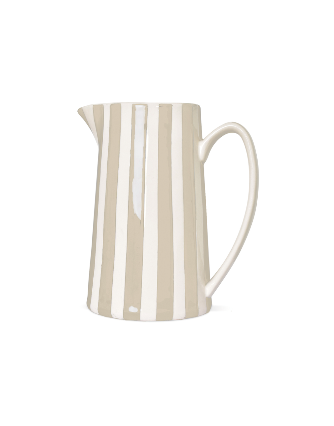 Pichet rayé • Sable