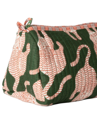 Trousse de toilette motif tigre