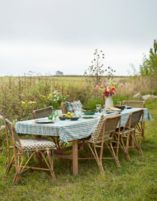 Housse de coussin à fleurs vertes et roses