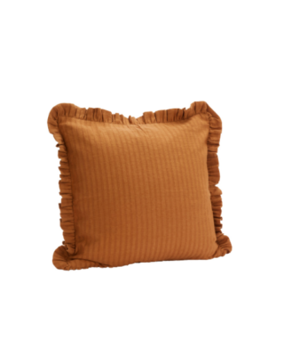 Housse de coussin • Volants brique | Madam Stoltz