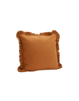 Housse de coussin | Volants brique • Madam Stoltz