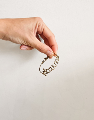 rond de serviette en laiton