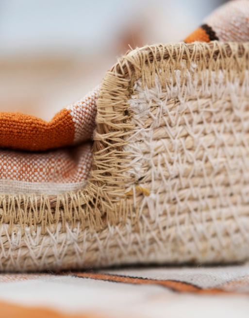 Serviette de table • Carreaux oranges | Madam Stoltz – Image 3