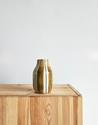Vase à rayures marron • 2 tailles