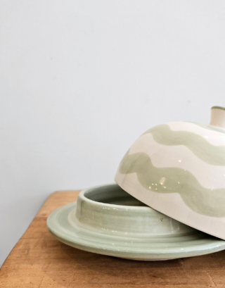 Beurrier rayé • Menthe | Chabi Chic