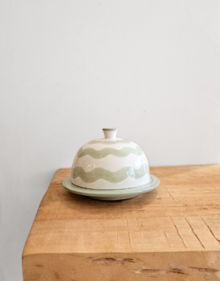 Beurrier rayé • Menthe | Chabi Chic