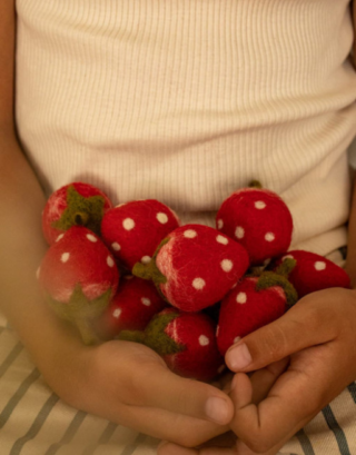 Fraise en feutrine | Muskhane