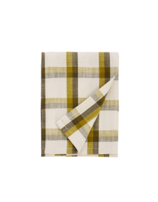 Torchon • Carreaux olive | Madam Stoltz