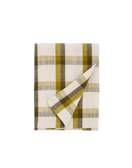 Torchon • Carreaux olive | Madam Stoltz