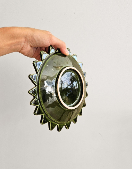 Assiette soleil verte • 2 tailles – Image 3