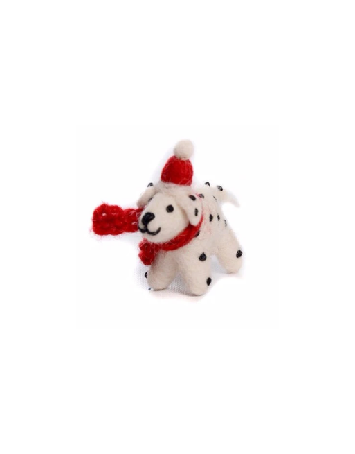 Dalmatien de Noël en feutrine