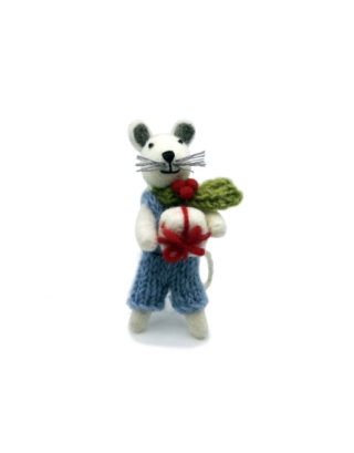 Souris de Noël en feutrine