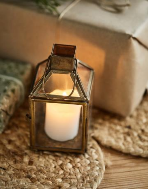 Mini lanterne dorée